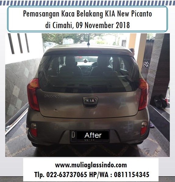 Kaca Belakang KIA New Picanto di Bandung