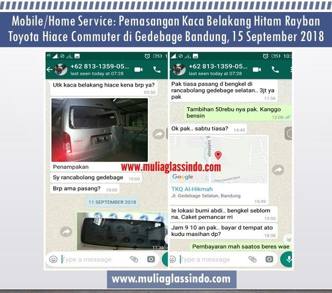 Ukuran Kaca Belakang Mobil Avanza