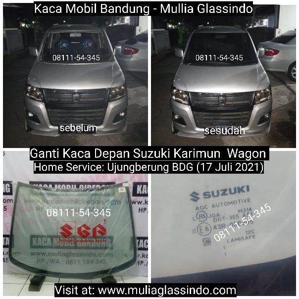Ganti Kaca Depan Karimun Wagon di Bandung Cianjur Sukabumi Subang Garut Purwakarta Sumedang